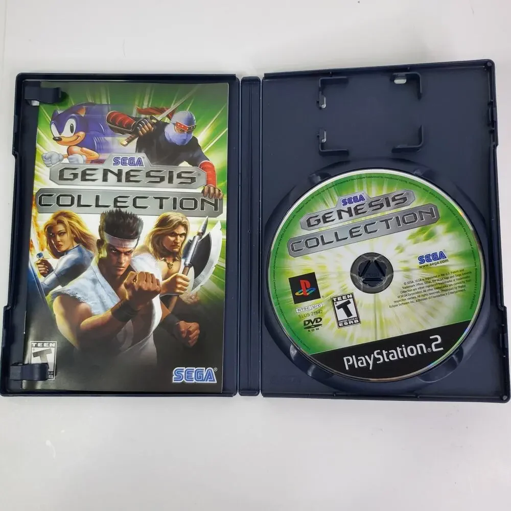 Sony PlayStation 2 SEGA Genesis Collection Video Game - Green, Blue, Black